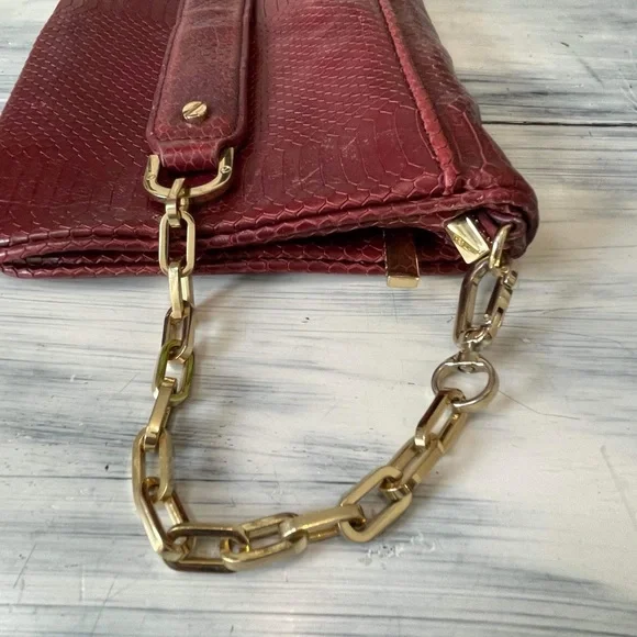 Tory Burch Reva Python Clutch - Picture 6 of 14